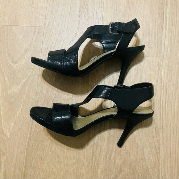 East 5th woman’s black heel sandal size 11 stiletto formal shoe party dressy - Picture 9 of 10